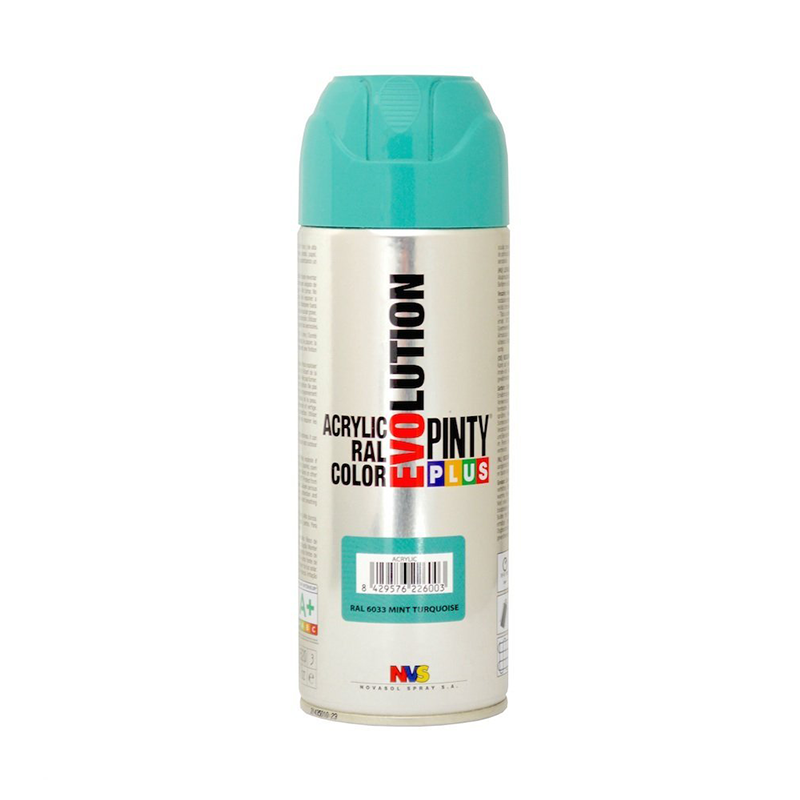 ACRYLIC PAINT SPRAY MINT TURQUOISE RAL 6033 400ML